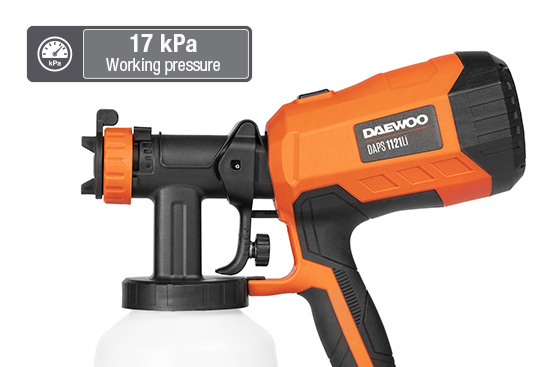 Akumuliatorinis dažų purkštuvas DAEWOO DAPS 1121Li SET