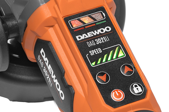 Battery angle grinder DAEWOO DAG 3021Li