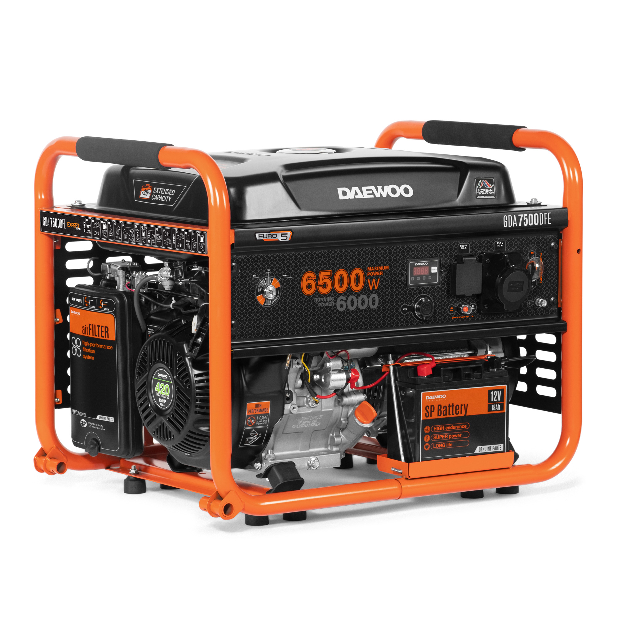 Petrol Generator DAEWOO GDA 7500DFE