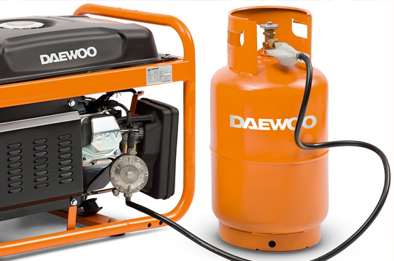 Agregat prądotwórczy dwupaliwowy LPG/benzyna DAEWOO GDA 7500DFE