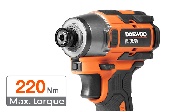 Akumuliatorinis smūginis suktuvas DAEWOO DAX 3521Li SET