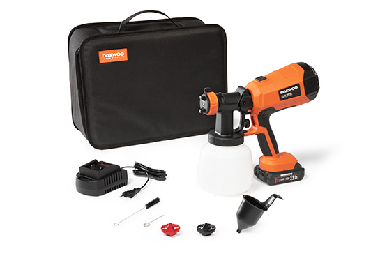 Akumuliatorinis dažų purkštuvas DAEWOO DAPS 1121Li SET