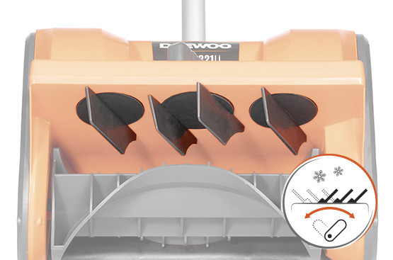 The snowplow is rechargeable DAEWOO DAST 3221Li SET