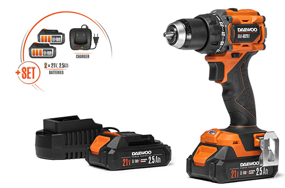 Akumuliatorinis gręžtuvas DAEWOO DAA 4021Li SET