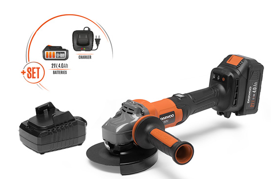 Battery angle grinder DAEWOO DAG 2521Li SET