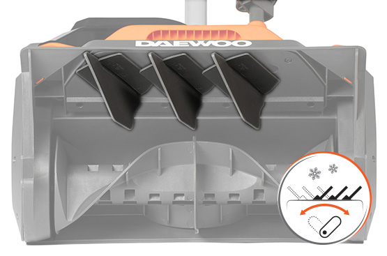 The snowplow is rechargeable DAEWOO DAST 4042Li Set