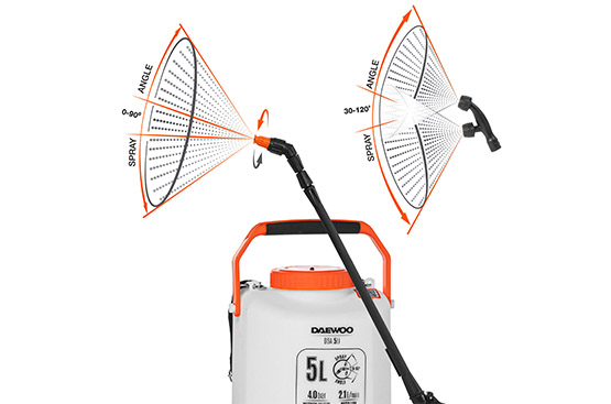 Battery sprayer DAEWOO DSA 5Li SET