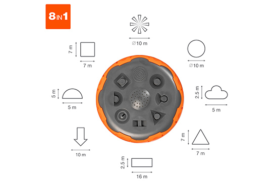 8-Pattern Sprinkler  DAEWOO DWS 1018